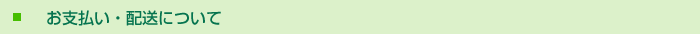 お支払い・配送について